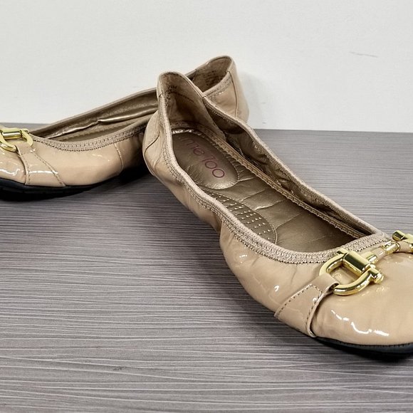 Me Too 'Legend 2.0' Ballet Flat, Driftwood Patent Leather, Womens Size 7.5 M - Picture 4 of 11